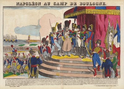 Napoleone al Campo di Boulogne da French School